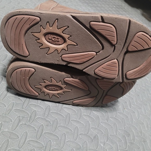 UGG Women's Brown Leather Knightsbridge Boots Size 10 #5119 - Picture 5 of 9